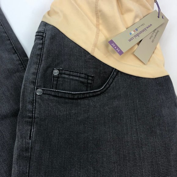 Kimi + Kai Maternity Black Denim Jeans Flared 25 - Picture 5 of 7